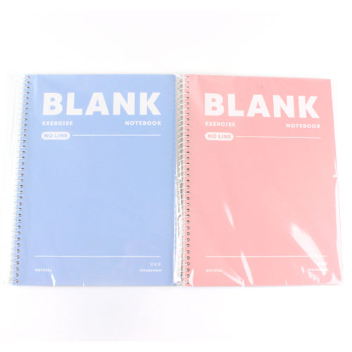 245C] 2000 BLANK 연습장 4종2000BLANK연습장4종,8809175434274,크*탈,종합장,무선연습장,스프링노트,공책팬시피아
